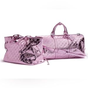 Glamaholic Lifestyle Monogram Travel Set Mirror Pink